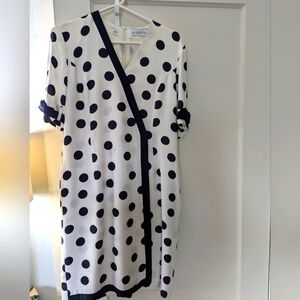 Givenchy en plus vintage polka dot dress w/pockets